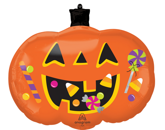 Anagram Trick Or Treat Pumpkin 24" Foil Balloon