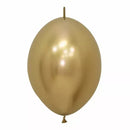 Sempertex Reflex Gold 6" Link-O-Loon 50pk