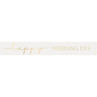 Unique Banner Happy Wedding Day 9ft