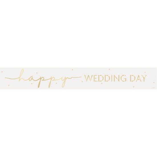 Unique Banner Happy Wedding Day 9ft