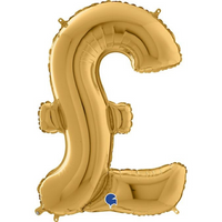 Grabo Foil Balloon Gold Pound Sign 40"