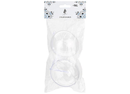 Christmas Pack of 2 Plastic Filler 8cm Baubles