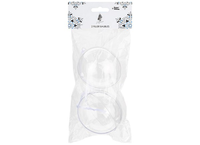 Christmas Pack of 2 Plastic Filler 8cm Baubles