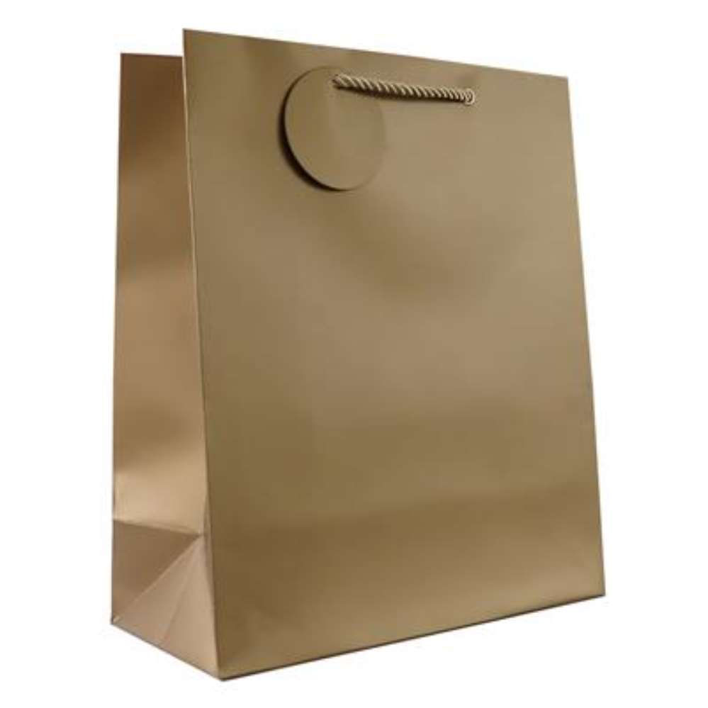 6pk Giftbags Extra Small Portrait Gold