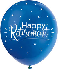 Happy Retirement 12" Latex Balloons 5pk