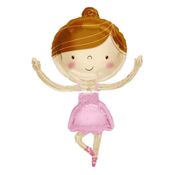 APAC Foil Balloon Pink Ballerina 36"