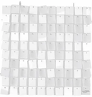 Oaktree Metallic Sequin Wall Panel White 30cm