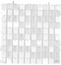 Oaktree Metallic Sequin Wall Panel White 30cm