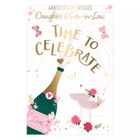 Prelude C75 Anniversary cards set featuring six greeting cards for daughters and sons-in-law, with elegant anniversary designs.