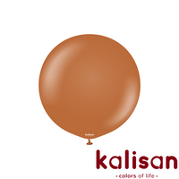 Kalisan Caramel Brown 24" Latex Balloons 2pk