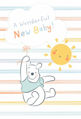 Hallmark C32 Newborn Winnie The Pooh 12pk