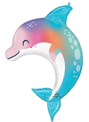 Anagram Under The Sea Dolphin 33" Foil Balloon