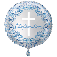 Unique Foil Balloon Blue Confirmation Holy Cross
