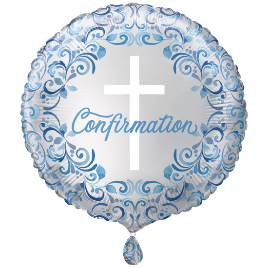 Unique Foil Balloon Blue Confirmation Holy Cross