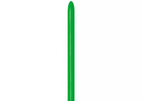 Sempertex latex modelling nozzles in shamrock green, pack of 80, suitable for crafting and sculpting projects.