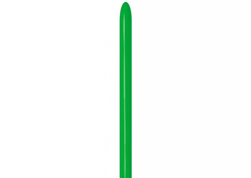 Sempertex latex modelling nozzles in shamrock green, pack of 80, suitable for crafting and sculpting projects.