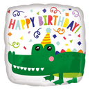 Anagram Happy Birthday Crocodile 18" Foil Balloon