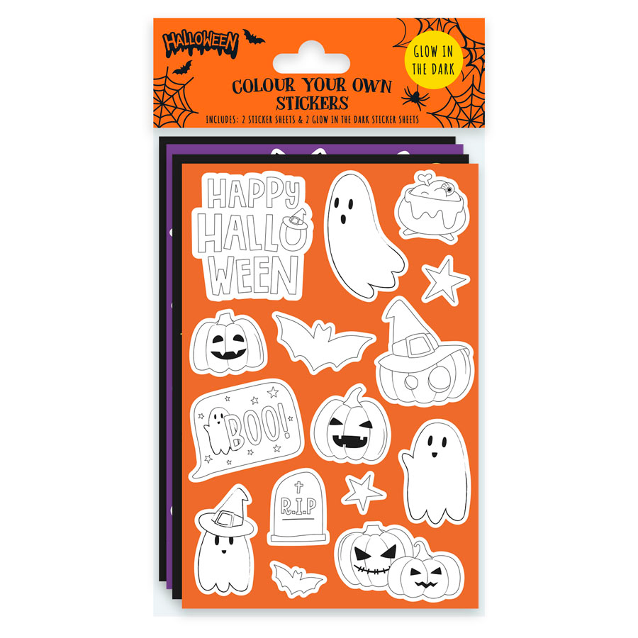 Eurowrap Colour Your Own Stickers Halloween