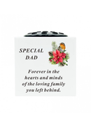 Memorial Rose Bowl Dad 14.5x14.5x14.5cm