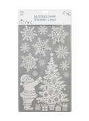 Window Cling Glittery Snow 41cm