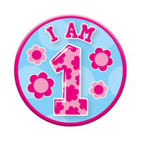 Small Badges Age 1 Female 6pk