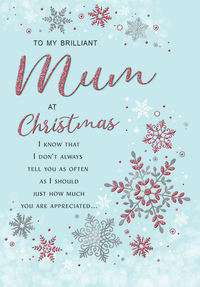 Regal 6 Pack C75 Cards Christmas Mum