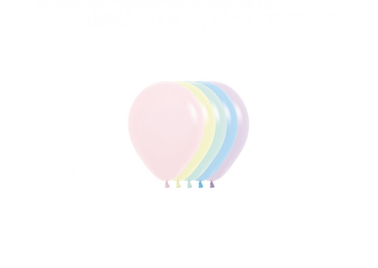 Sempertex Pastel Matte Asst 5" Latex 50pk