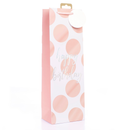 Gift Bag Birthday Pink Spots Bottle 6pk