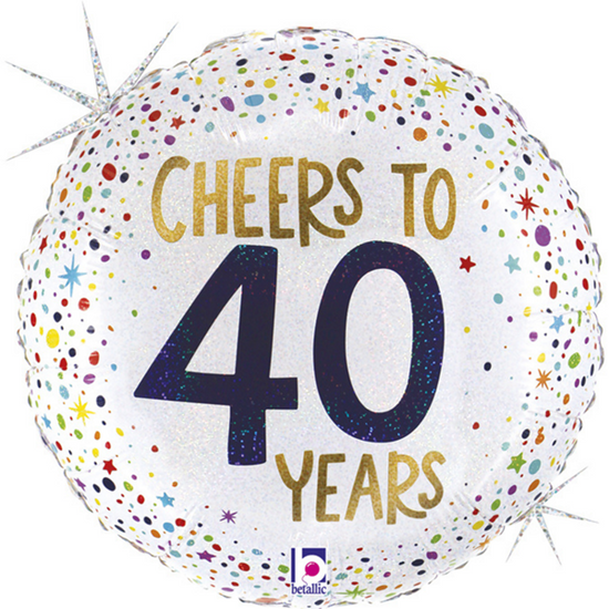 Grabo Cheers To 40 Years 18" Foil Balloon