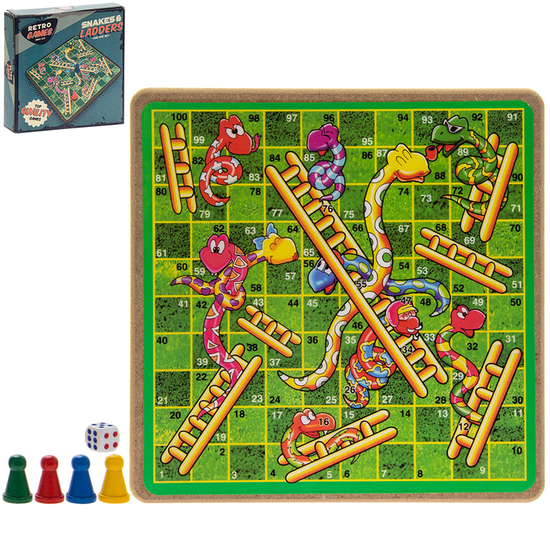 Board Game Retro Snakes And Ladders