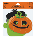 Eurowrap 5 Pack Halloween Masks Assorted