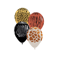 Sempertex Animal Print Asst 5" Latex 50pk