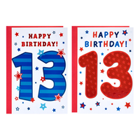 Poppyhill C50 Birthday Age 13 12pk