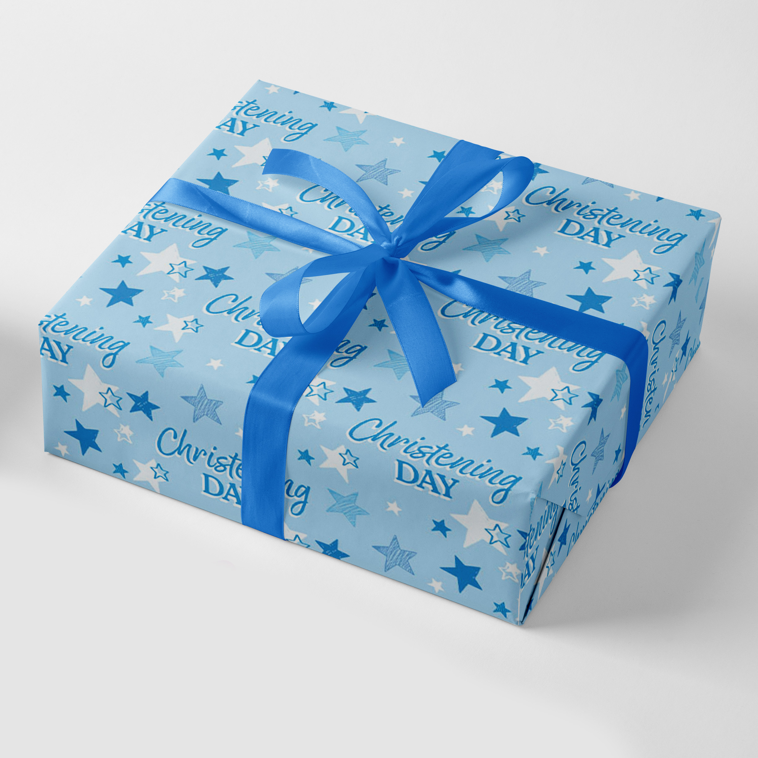 Giftwrap Christening Blue 24pk