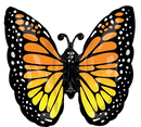 Anagram Foil Balloon Monarch Butterfly Glow 25