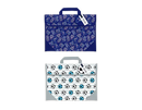 Pair of Gem Imports book bags with gaming and football designs, measuring 31.5x38.5cm, ideal for gifts or school use.