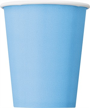 Unique 14 Pack Cups Light Powder Blue 9oz