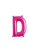 Northstar Foil Balloon Magenta 16" Letter D