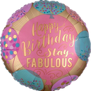 Anagram Satin Stay Fabulous 18" Foil Balloon