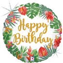 Grabo Tropical Birthday 18" Foil Balloon