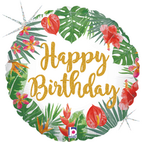 Grabo Tropical Birthday 18" Foil Balloon