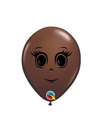 Qualatex Feminine Face Brown 5" Latex 100pk