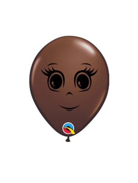 Qualatex Feminine Face Brown 5" Latex 100pk