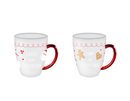 Gem Imports 2 Pack Mug Festive Quote Glass