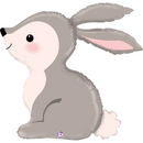 Cute Woodland Bunny Rabbit 31" Foil Balloon