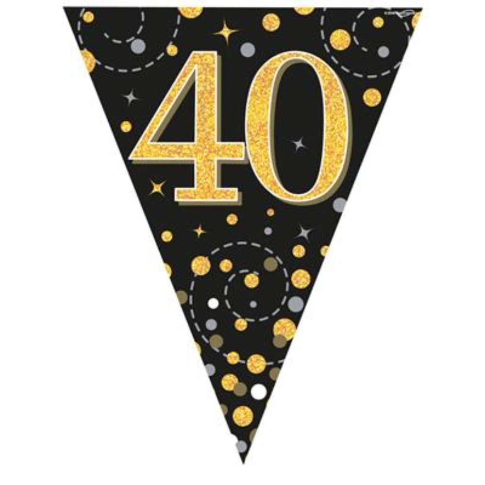 Oaktree Bunting Fizz Age 40 Black & Gold 3.9M