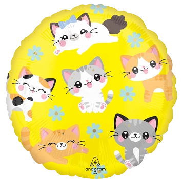 Anagram Kawaii Kitty Balloon 18" Foil Balloon