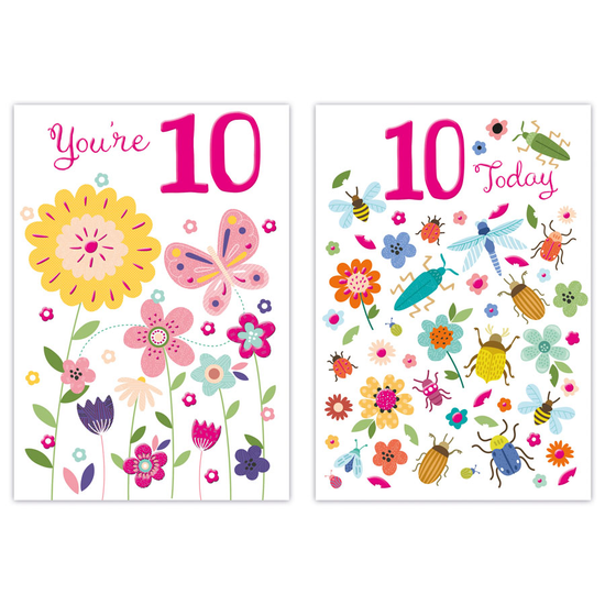 Poppyhill C50 Birthday Age 10 12pk
