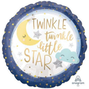 Foil Balloon 18" Round Twinkle Little Star