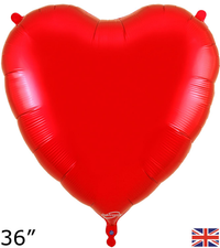 Oaktree Foil Balloon Red Heart 36"